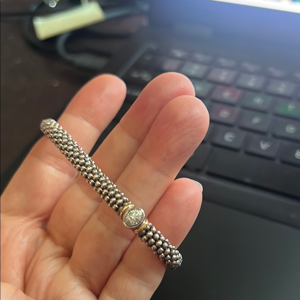 Silver Beaded Bracelet